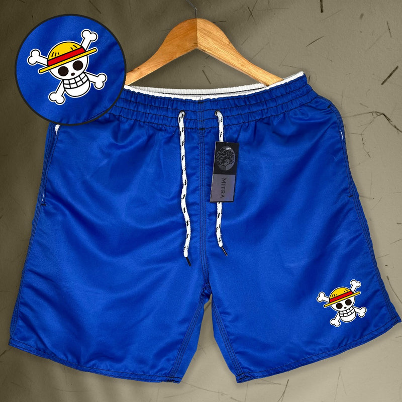 Bermuda Mauricinho Masculina Esportiva - One Piece Luffy 01 - Academia Corrida Skate Basquete Otaku