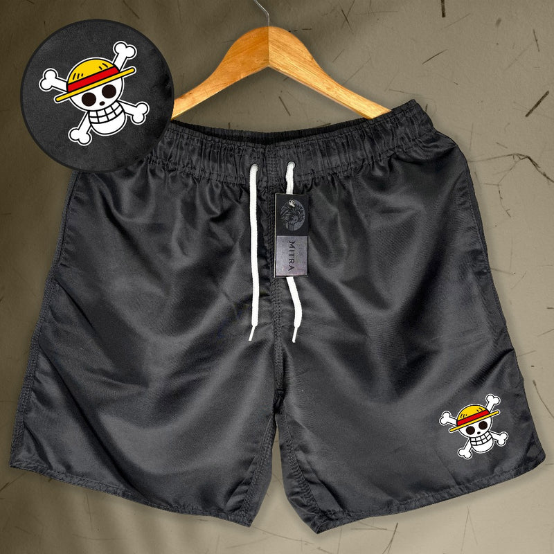 Bermuda Mauricinho Masculina Esportiva - One Piece Luffy 01 - Academia Corrida Skate Basquete Otaku