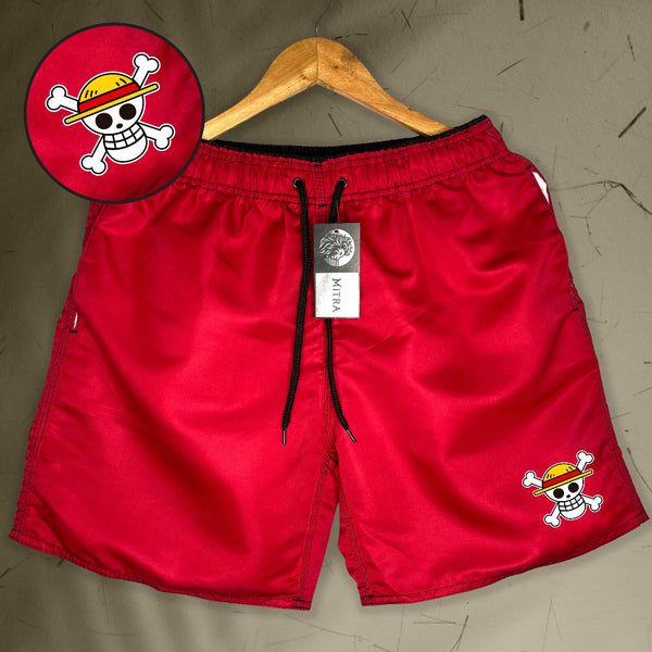 Bermuda Mauricinho Masculina Esportiva - One Piece Luffy 01 - Academia Corrida Skate Basquete Otaku