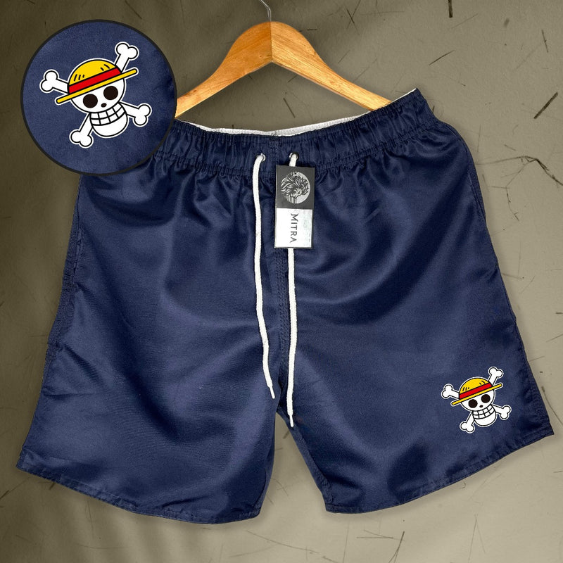 Bermuda Mauricinho Masculina Esportiva - One Piece Luffy 01 - Academia Corrida Skate Basquete Otaku