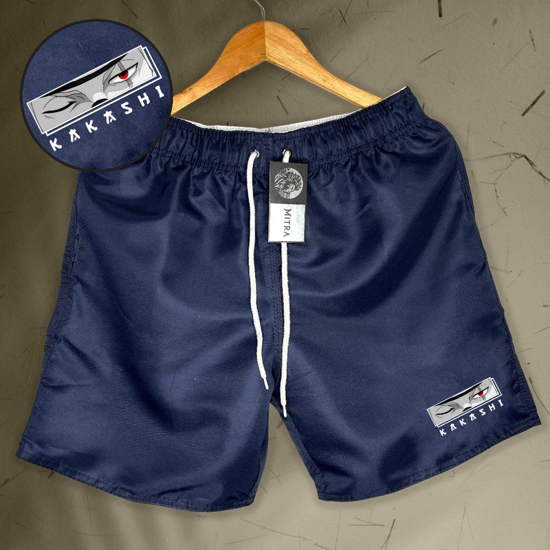 Bermuda Mauricinho Masculina Esportiva - Kakashi - Academia Corrida Skate Basquete Otaku