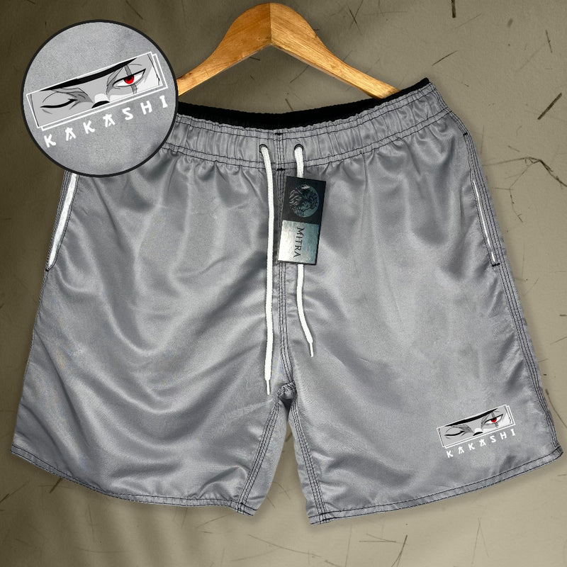 Bermuda Mauricinho Masculina Esportiva - Kakashi - Academia Corrida Skate Basquete Otaku