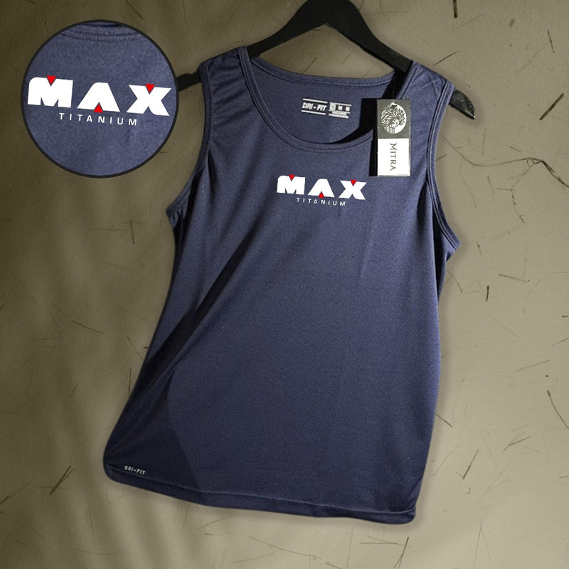 Regata Dry-Fit Masculina - Max Titanium - Academia Corrida Crossfit Skate Basquete
