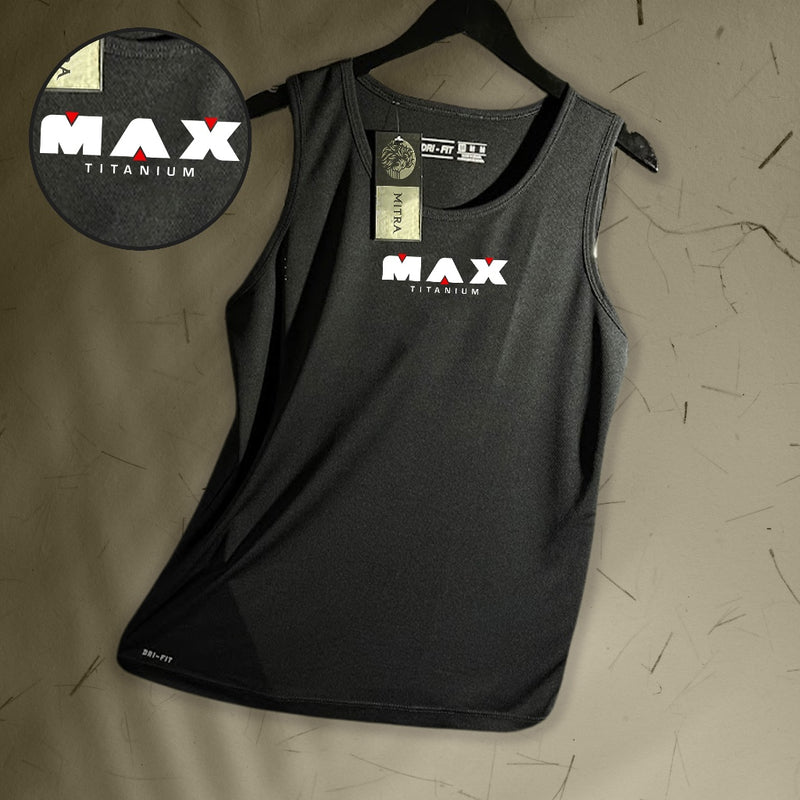 Regata Dry-Fit Masculina - Max Titanium - Academia Corrida Crossfit Skate Basquete