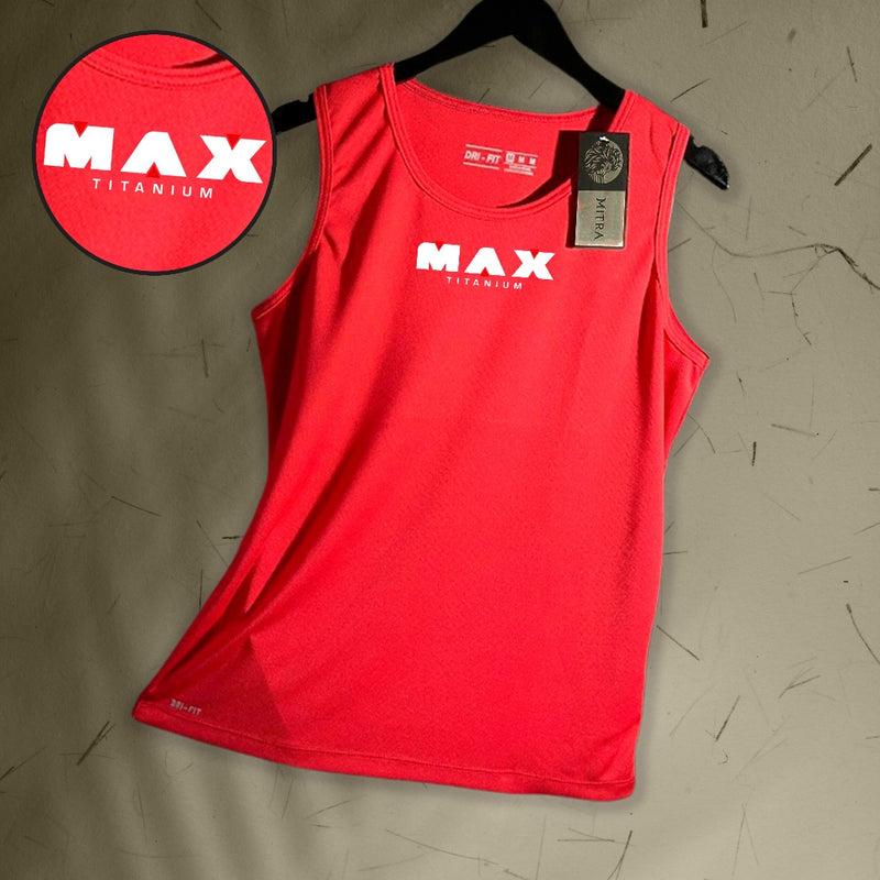 Regata Dry-Fit Masculina - Max Titanium - Academia Corrida Crossfit Skate Basquete