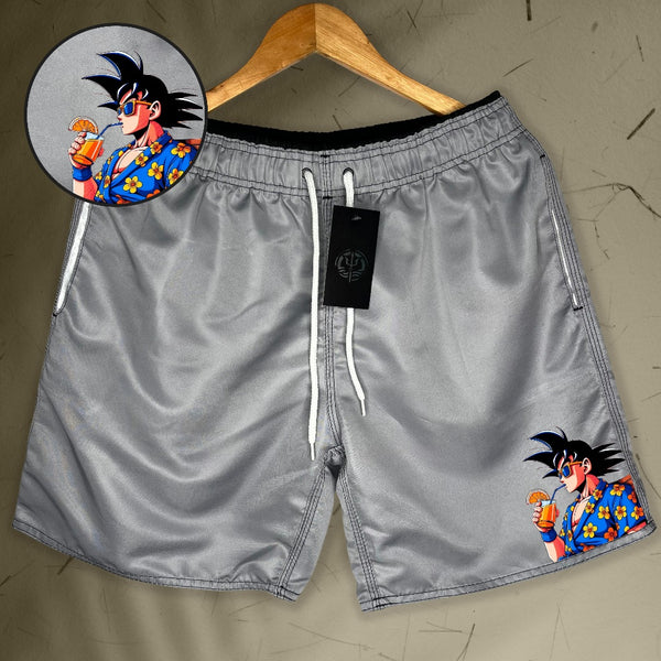 Bermuda Mauricinho Masculina Esportiva - GOKU 02 - Academia Corrida Skate Basquete Otaku