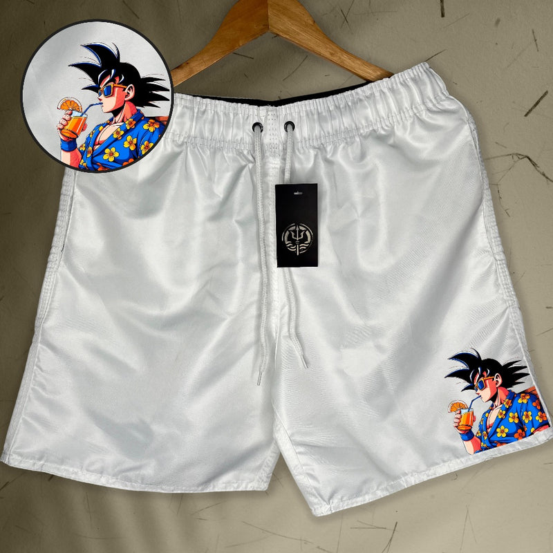 Bermuda Mauricinho Masculina Esportiva - GOKU 02 - Academia Corrida Skate Basquete Otaku