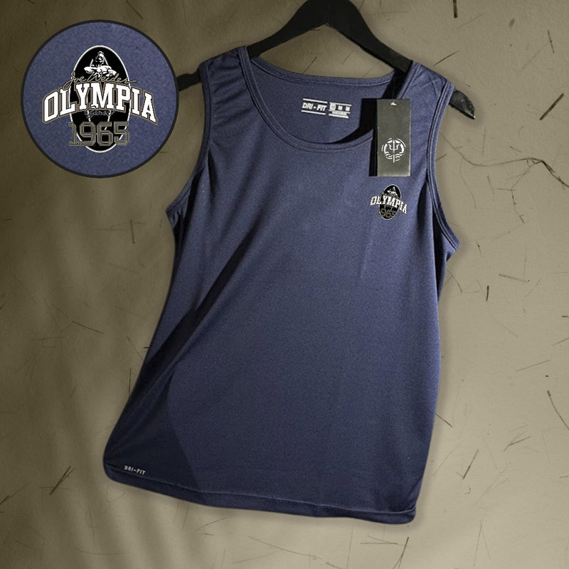 Regata Dry-Fit Masculina - OLYMPIA 01 - Academia Corrida Crossfit Skate Basquete