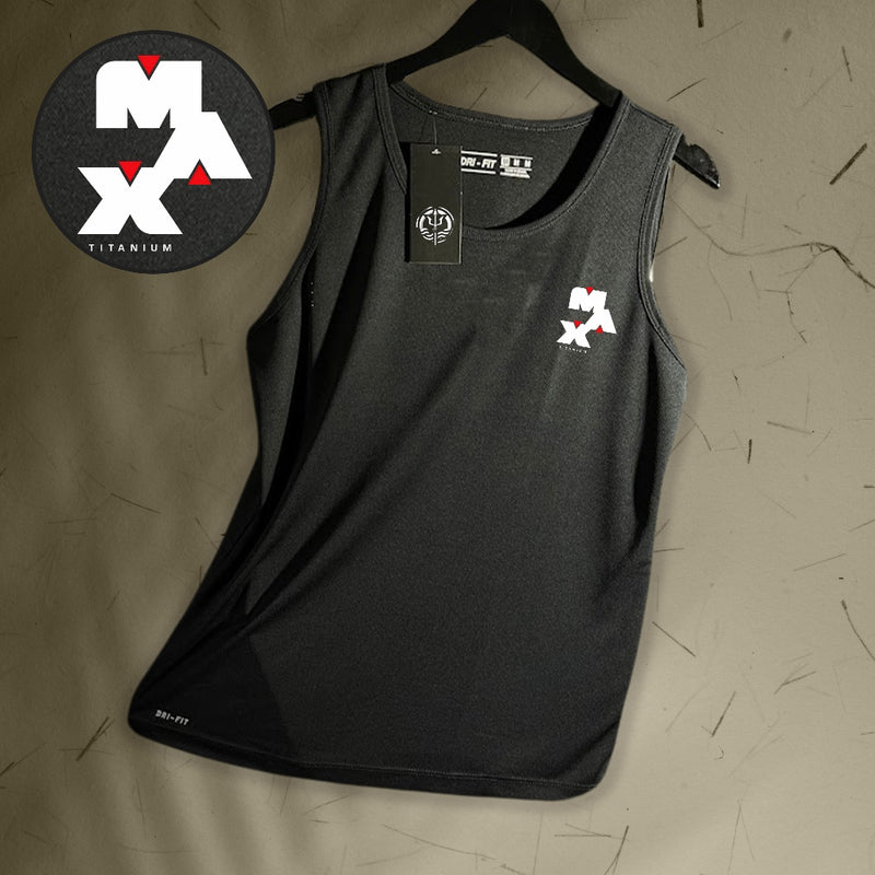 Regata Dry-Fit Masculina - Max Titanium 02 - Academia Corrida Crossfit Skate Basquete