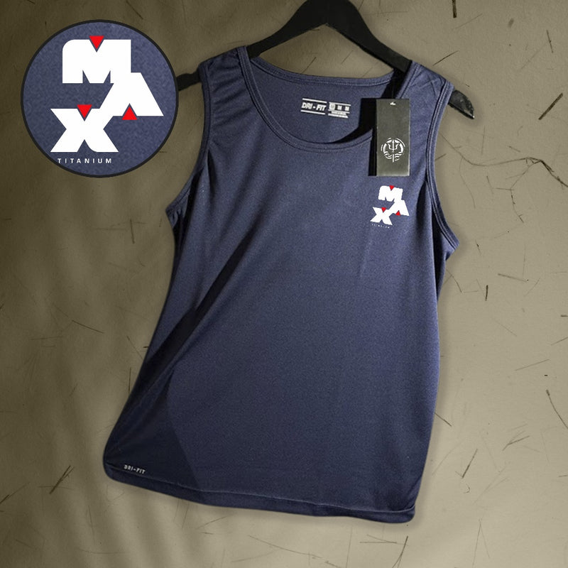 Regata Dry-Fit Masculina - Max Titanium 02 - Academia Corrida Crossfit Skate Basquete