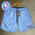 Bermuda Mauricinho Masculina - NBA LAKERS Nome - Academia Corrida Basquete De Rua