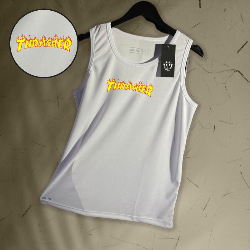 Regata Dry-Fit Masculina - Thrasher 02 - Academia Corrida Crossfit Skate Basquete