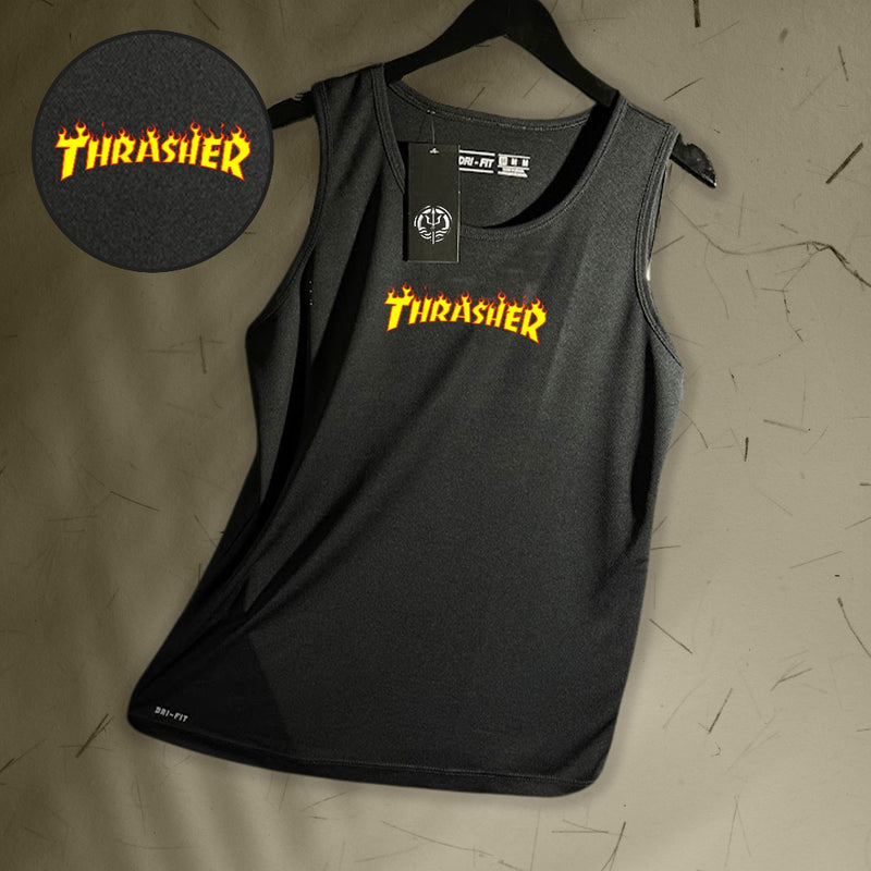 Regata Dry-Fit Masculina - Thrasher 02 - Academia Corrida Crossfit Skate Basquete