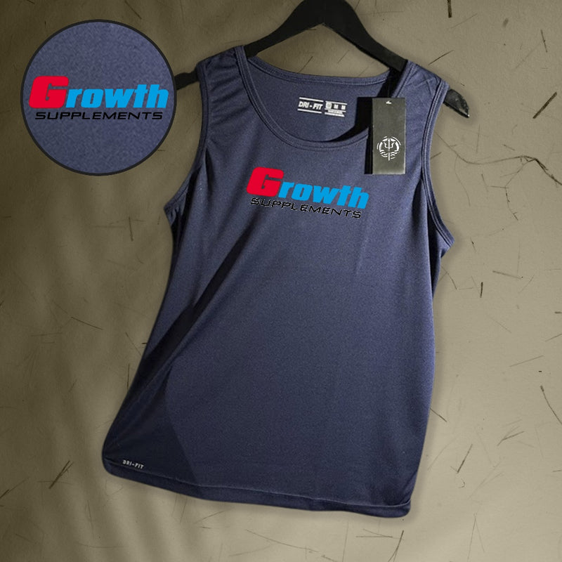 Regata Dry-Fit Masculina - GROWTH 03 - Academia Corrida Crossfit Skate Basquete