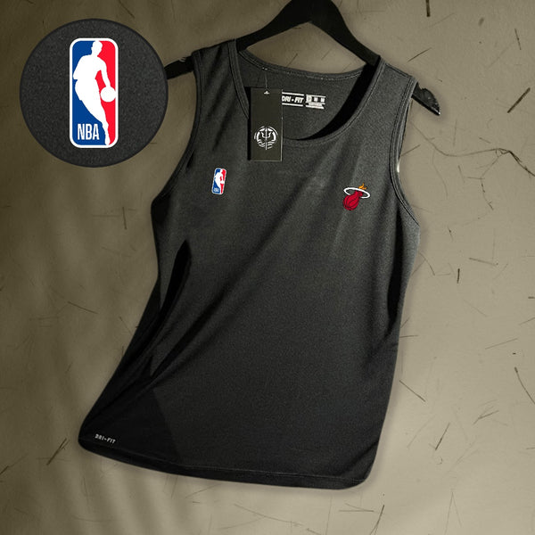 Regata Dry-Fit Masculina - NBA  MIAMI HEAT 01 - Academia Corrida Basquete de Rua