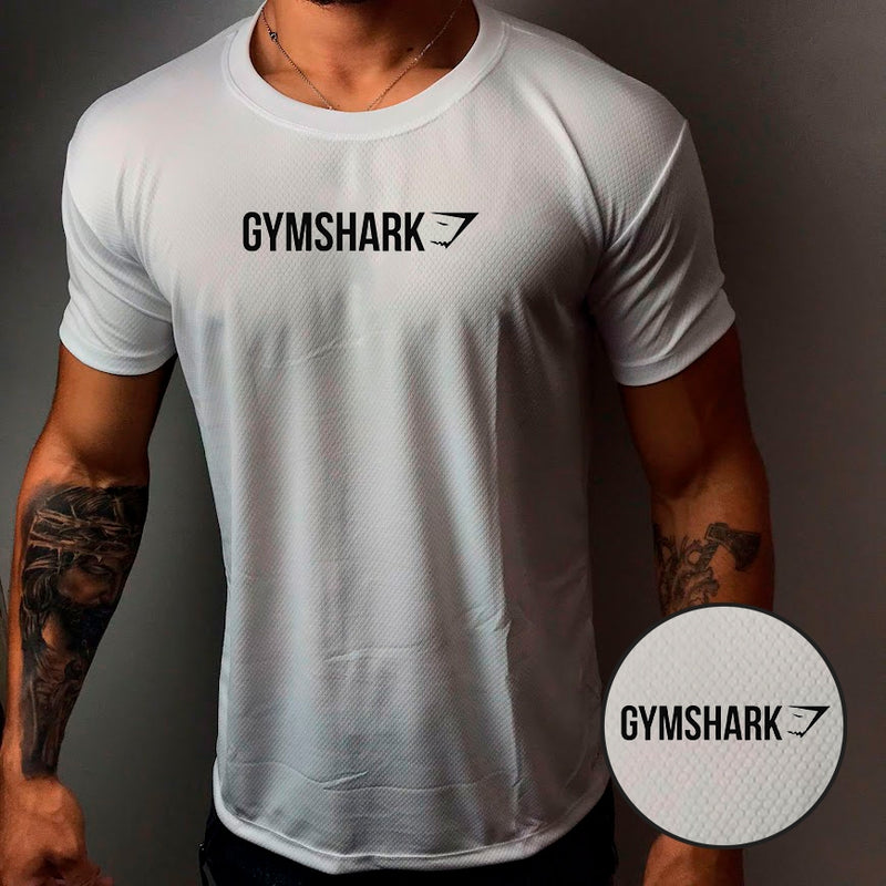 Camisa Dry-Fit Masculina - GYMSHARK 02 - Academia Corrida Crossfit Skate Basquete