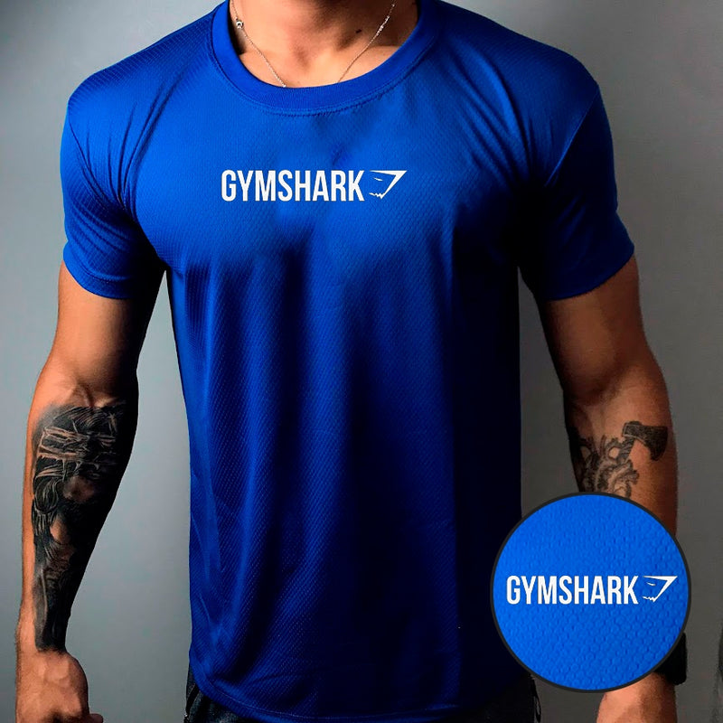 Camisa Dry-Fit Masculina - GYMSHARK 02 - Academia Corrida Crossfit Skate Basquete