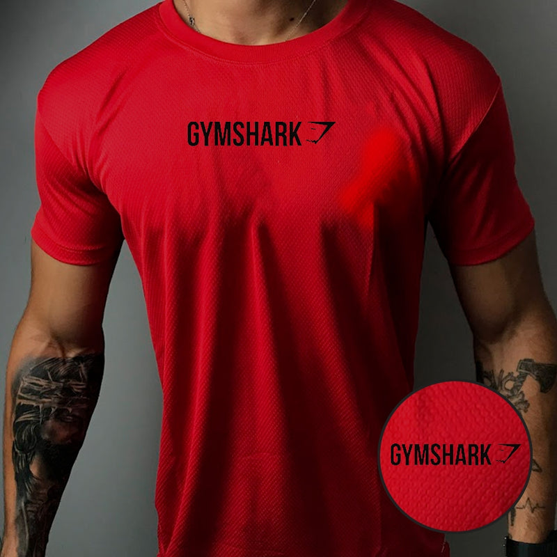 Camisa Dry-Fit Masculina - GYMSHARK 02 - Academia Corrida Crossfit Skate Basquete