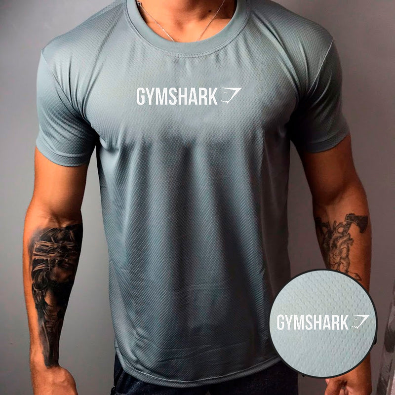 Camisa Dry-Fit Masculina - GYMSHARK 02 - Academia Corrida Crossfit Skate Basquete