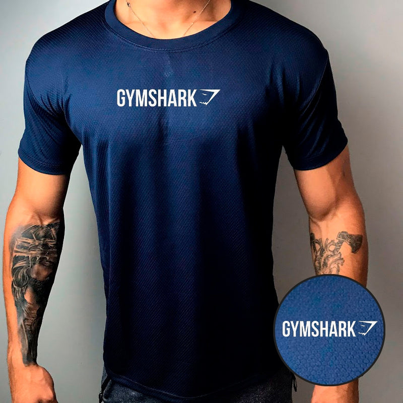 Camisa Dry-Fit Masculina - GYMSHARK 02 - Academia Corrida Crossfit Skate Basquete