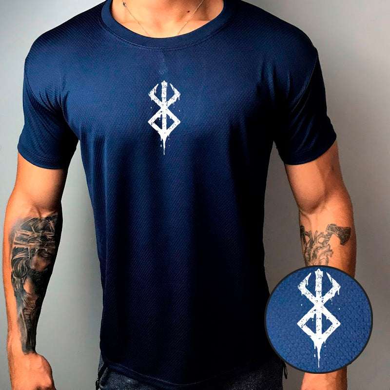 Camisa Dry-Fit Masculina - BERSERK 01 - Academia Corrida Crossfit Skate Basquete